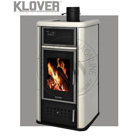 Cambiocaldaiaonline.it KLOVER Srl Klover Termostufa a legna BELVEDERE 20 (17,3 kW) Cod:-NBV20-326