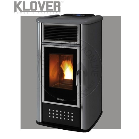 Cambiocaldaiaonline.it KLOVER Srl Klover termostufa a pellet BELVEDERE 22 A-AV-AP-APV (20 kW) Cod: BV22-A-321