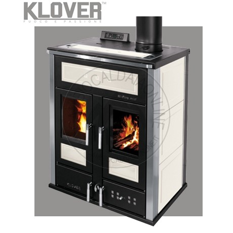 Cambiocaldaiaonline.it KLOVER Srl Klover termostufa pellet legna BI-FIRE MID AR-ARP-R-RP (pellet 16,1kW pellet+wood 27.4kW) Cod: BFM-35