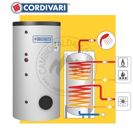 Cambiocaldaiaonline.it CORDIVARI Srl Cordivari BOLLY 2ST WB/WC da 150 a 1500 ERP (Vol da 147 a 789 lt + Scamb Sup da 0.4 a 1.9 mq + Scamb inf. da 0.6 a 3.8) Cod: 313516232120-318