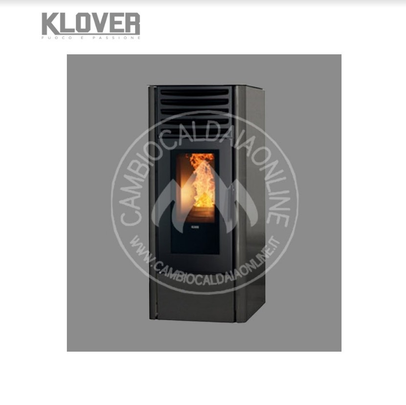 Cambiocaldaiaonline.it KLOVER Srl Klover Stufa a Pellet ad aria DEA ECO 6-8-12 (da 3,8 a 9,6 kW) Cod: DE-32