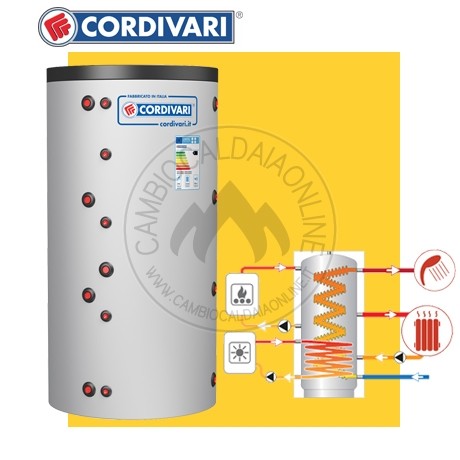 Cambiocaldaiaonline.it CORDIVARI Srl Cordivari ECO-COMBI 2 VB HE (Vol da 421 a 738lt + H= da 1620 a 1840 + D=750 / 950mm) Cod: 327016231610-320