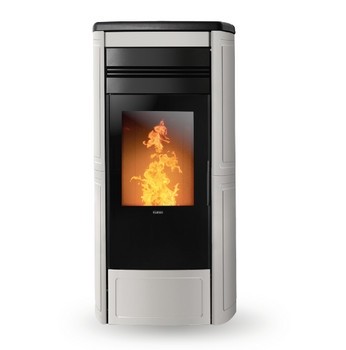 Cambiocaldaiaonline.it KLOVER Srl Klover termostufa a pellet STYLE 120 PLUS (15 KW) Cod: SLP120-323