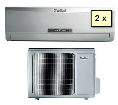 Cambiocaldaiaonline.it VAILLANT Vaillant Inverter Multisplit Dual climaVAIR VAM 6-060 W2N (1x025 + 1x035) Cod: 0010015054+0010015055+0010014963-311