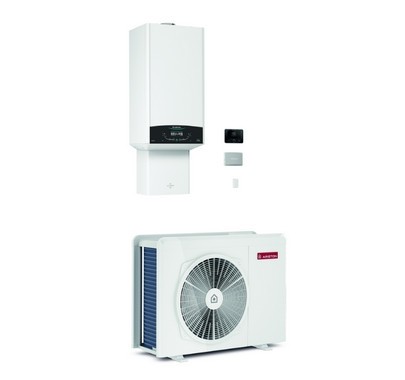 Cambiocaldaiaonline.it ARISTON Ariston sistema ibrido GENUS ONE HYBRID PLUS NET 12-18kW R32 (caldaia 12-18kW-pdc 3,5-5-8-8TkW) Cod: 33024-31