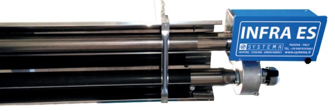 Cambiocaldaiaonline.it SYSTEMA S.P.A. SYSTEMA Riscaldamento a Tubi Radianti INFRA ES Cod: INFRA-350