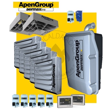 Cambiocaldaiaonline.it APEN GROUP SpA NOLEGGIO APEN GROUP Kit AQUAKOND PENTA AKY100 + AB018 (5) + Q450 (2) (-H 7mt * 458 mq * 3206 mc) Cod: AKY100IT+(5)AB0180IT-0020+(2)Q450-319