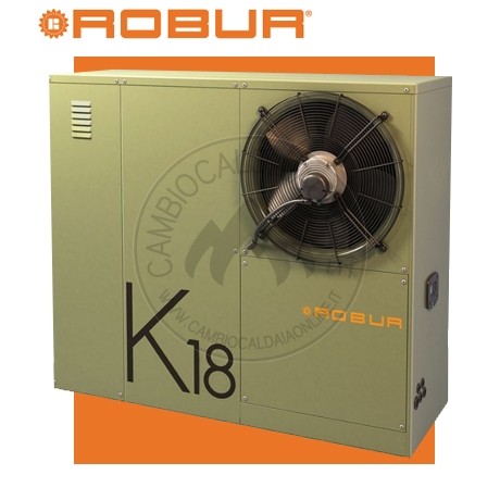 Cambiocaldaiaonline.it ROBUR SpA ROBUR K18 Hybridgas 37/2 Sistema Ibrido caldaia a cond. s/riscald.to + pdc ad assorbimento A++ (37.9kW Risc.to + Tmax 80°C + Pompa HEff. + da esterno) Cod: FQA200011A-355
