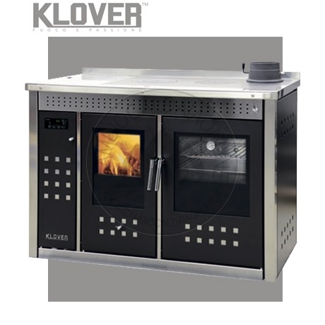 Cambiocaldaiaonline.it KLOVER Srl Klover Termocucina a Pellet SMART 120 INOX (22.6 kW) Cod: SM120X-321