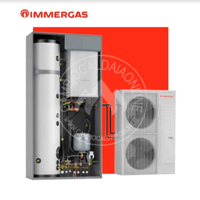 Cambiocaldaiaonline.it IMMERGAS IMMERGAS Pompa di calore ibrida da incasso o in armadio tecnico MAGIS COMBO PLUS V2 (12-14-16kW) monofase e trifase con gruppo idronico SUPER TRIO TOP Cod: ..3.0308-32