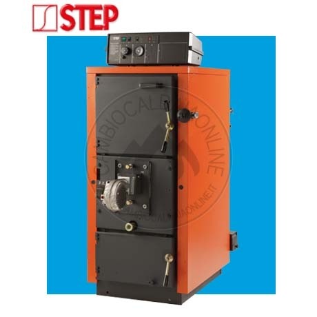 Cambiocaldaiaonline.it STEPCLIMA STEPCLIMA Caldaia a legna TURBOGEN ENTRY solo risc. (da 34kW 50kW) Cod: T-33