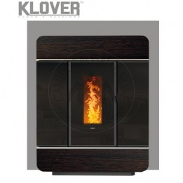 Cambiocaldaiaonline.it Klover termostufa a pellet DIVA SLIM WOOD (18,4kW) Cod: DSLW-20
