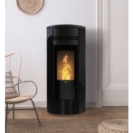 Cambiocaldaiaonline.it Klover termostufa a pellet STYLE 180 GLASS (22,3 KW) Cod: SLG180-20