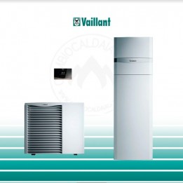 Cambiocaldaiaonline.it Vaillant SISTEMA IBRIDO 2 caldaia basamento con accumulo ACS solare + pdc monoblocco Cod: 00100400-20