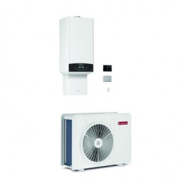 Cambiocaldaiaonline.it Ariston sistema ibrido GENUS ONE HYBRID NET 24 R32 (caldaia 24kW-pdc 3,5-5-8-8T-12-15kW) Cod: 3302-20