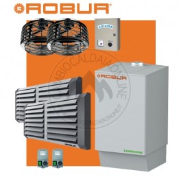 Cambiocaldaiaonline.it NOLEGGIO ROBUR Caldaria° TECH 100.1 DUAL (Caldaia 99.8kW + 2 Aerotermi 55kW + Miscelatore 10.000 mc/h + 7mt * 480mq * 3360mc) Cod: F1292G110+E 3M-20