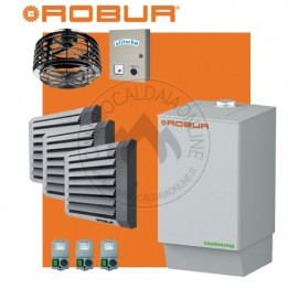 Cambiocaldaiaonline.it NOLEGGIO ROBUR Caldaria° TECH 55.1 TRIAL (Caldaia 55kW + 3 Aerotermi 20kW + Miscelatore 10.000 mc/h + h 7mt * 260mq * 1820mc) Cod: F1292F110+E 3M-20