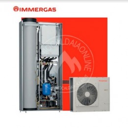 Cambiocaldaiaonline.it IMMERGAS TRIO MONO V2 SISTEMA COMBI pompa di calore monoblocco(6-8-12kW) + caldaia (28-35-tera24-tera28+omnia20kW) + gruppo idronico e kit per abbinamento Cod: ,3.0278-20