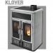 Cambiocaldaiaonline.it KLOVER Srl Klover termostufa a pellet-legna DUAL (pellet 16,1kW-wood 11,3kW-pellet+wood 27.4kW) Cod: DH-029
